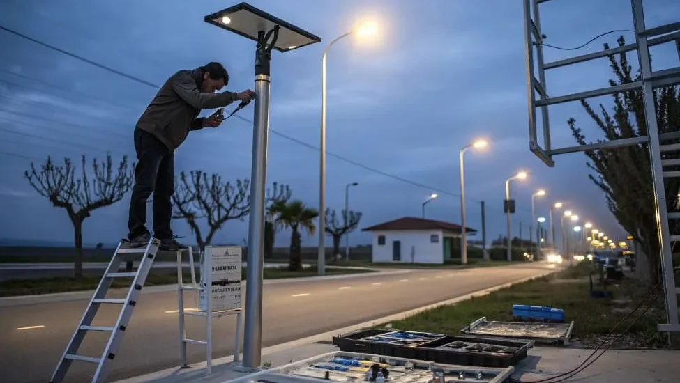 Solar Street Light Installation