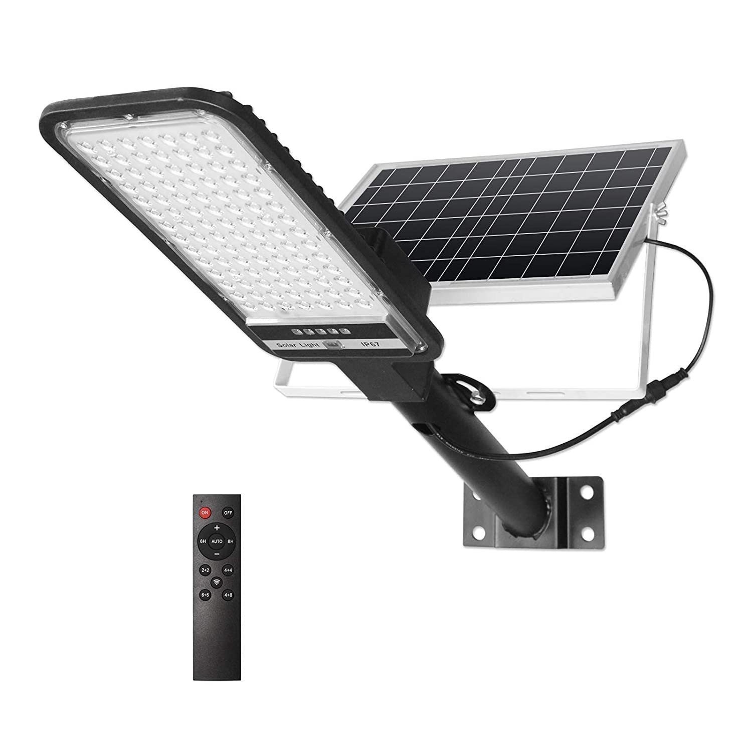 Eco Solar RAYNOVA 100W LED Solar Street Light with 6V 8W Solar Panel